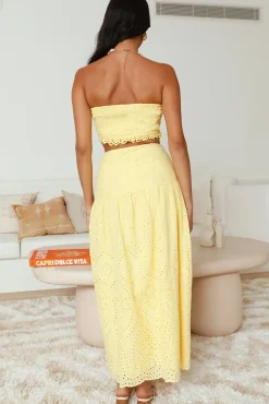 Enjoy Daylight Maxi Skirt Yellow