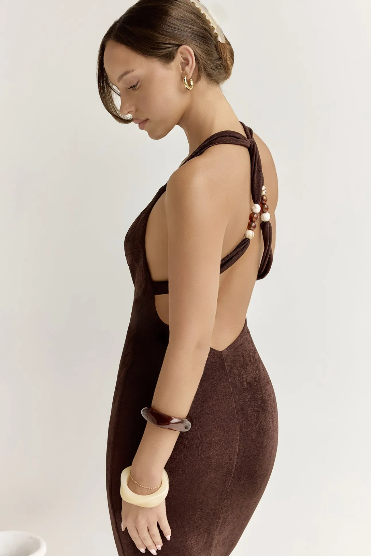 Enora Maxi Dress Espresso