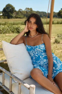 En Route Mini Dress Blue