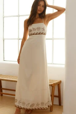 Escape To Paradise Maxi Dress Beige