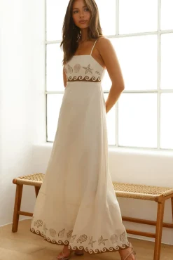 Escape To Paradise Maxi Dress Beige