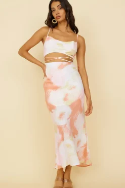 Escape To Paradise Maxi Dress Pink