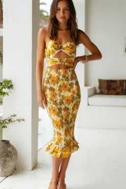 Espresso Drip Midi Dress