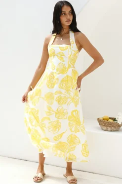Eternal Spring Maxi Dress Yellow