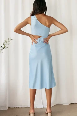 Evening Calling Midi Dress Blue