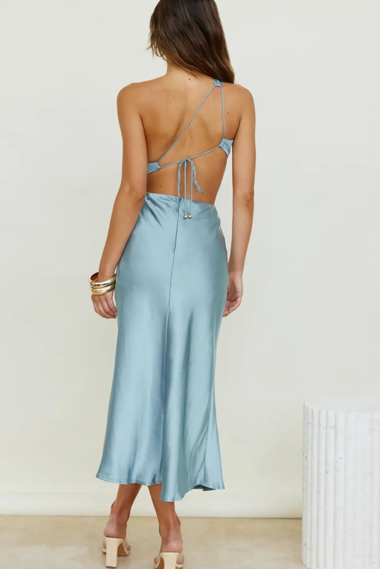 Evening Stars Midi Dress Light Blue