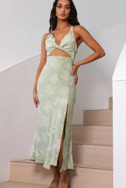 Expectations Maxi Dress Green