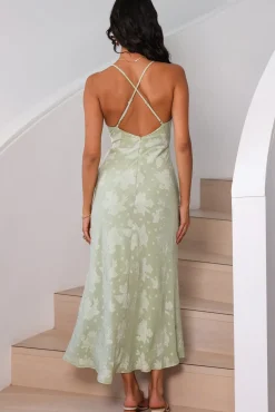 Expectations Maxi Dress Green