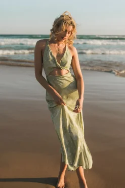 Expectations Maxi Dress Green