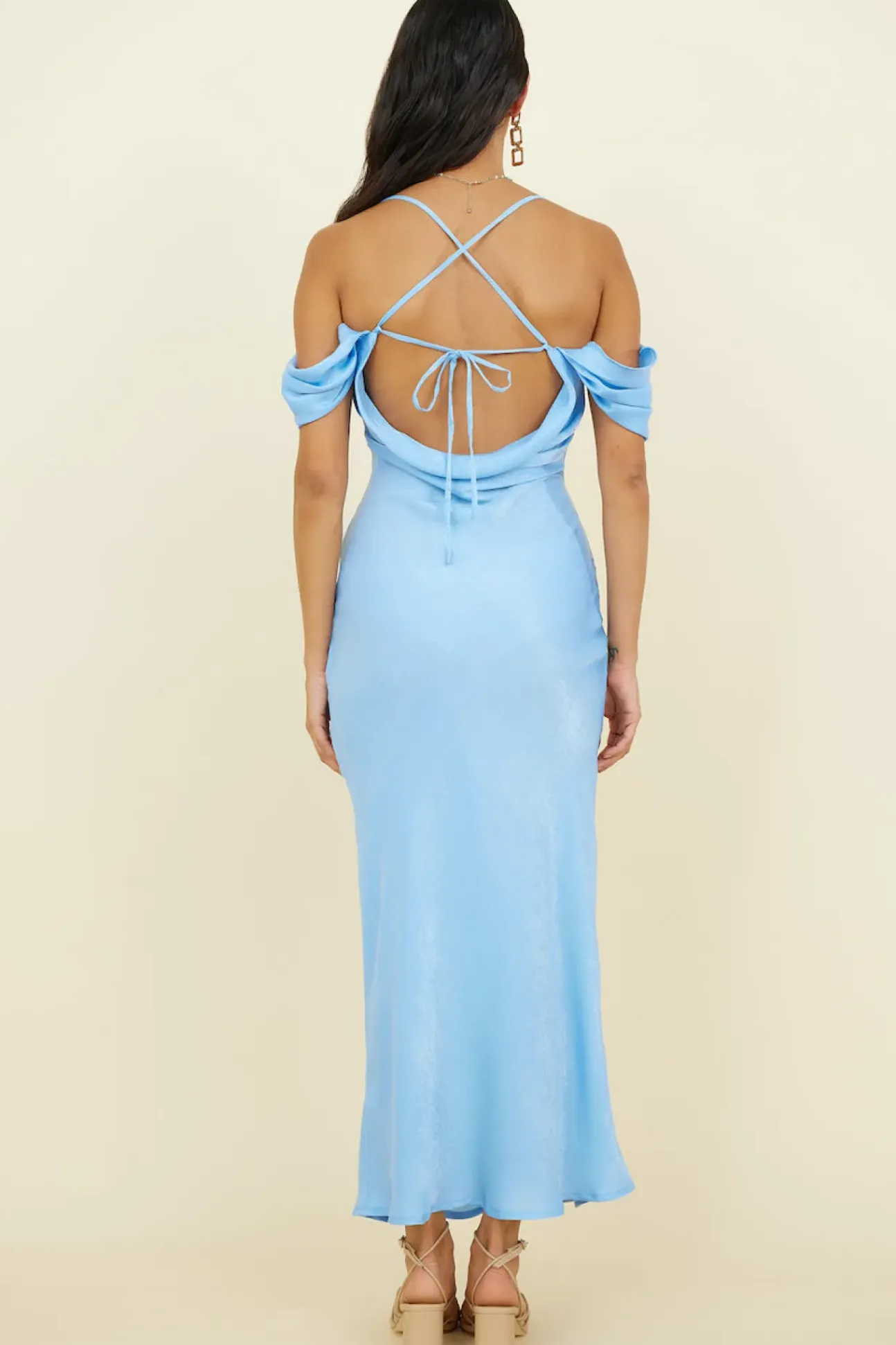 Falling Fearless Maxi Dress Blue