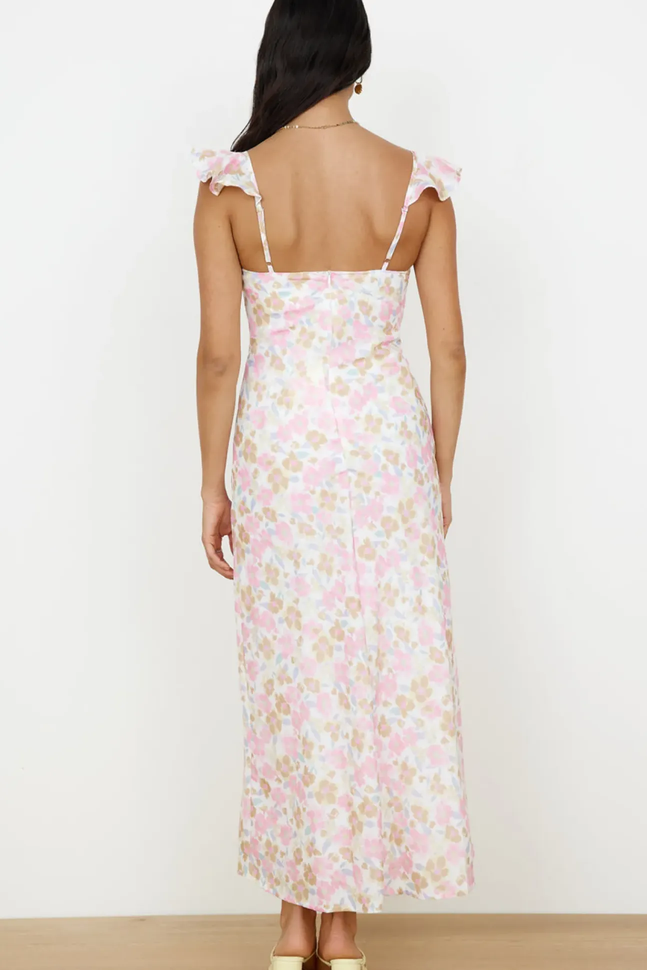 Fall Into Place Maxi Dress Pink