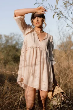 Fancy Evening Dress Nude