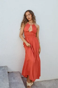 Feeling Spicy Maxi Dress Red