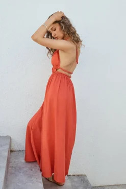 Feeling Spicy Maxi Dress Red
