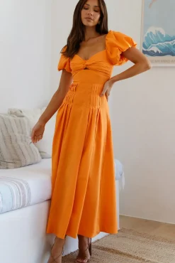 Feeling Tanned Maxi Dress Orange