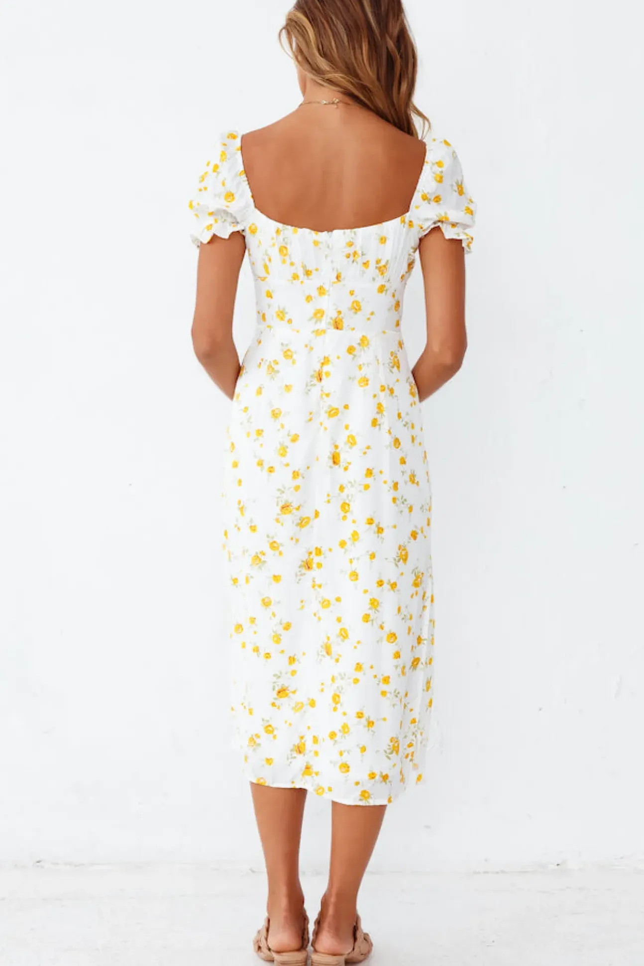 Fields Of Gold Midi Dress
