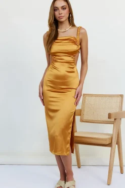 Fiorella Maxi Dress Gold