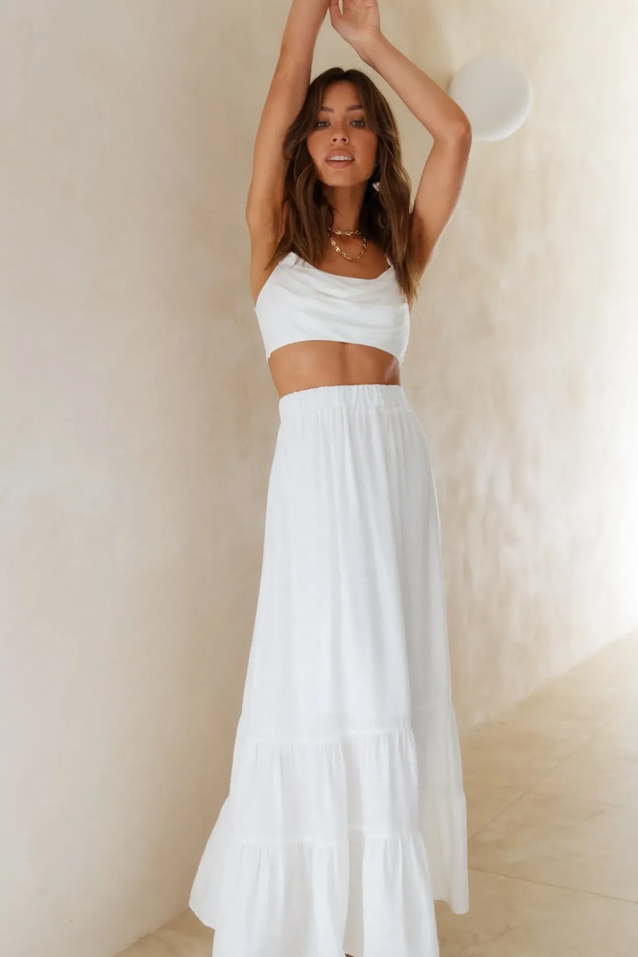 Fixed Focus Crop Top White