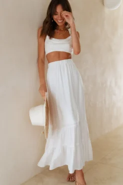Fixed Focus Crop Top White