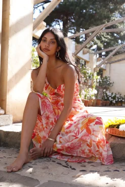 Flashing Lights Maxi Dress Pink