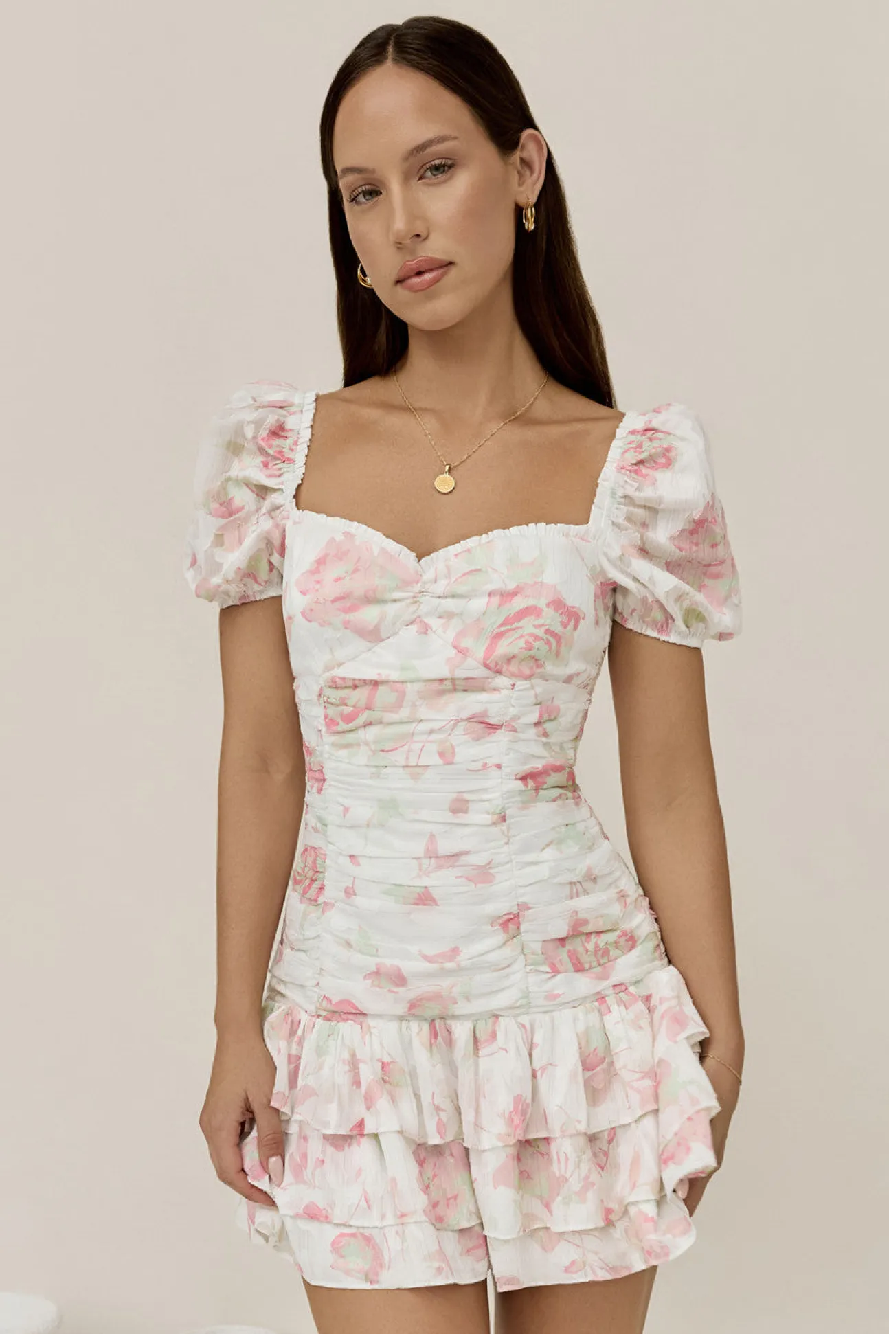 Flora’s Dream Mini Dress White