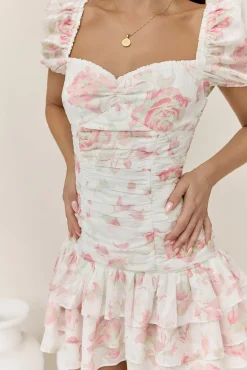 Flora’s Dream Mini Dress White