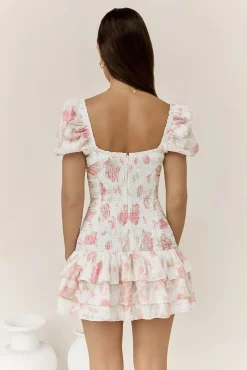 Flora’s Dream Mini Dress White