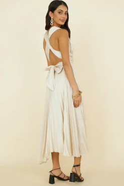 Florentina Midi Dress Champagne
