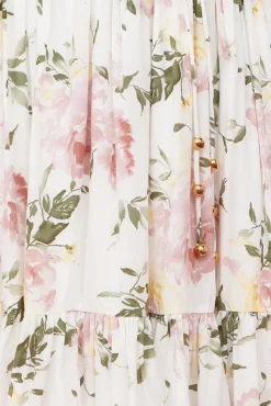Flower Picking Dress White