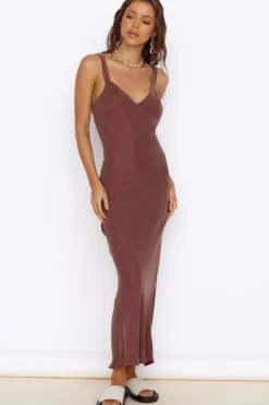 Following My Heart Maxi Dress Brown
