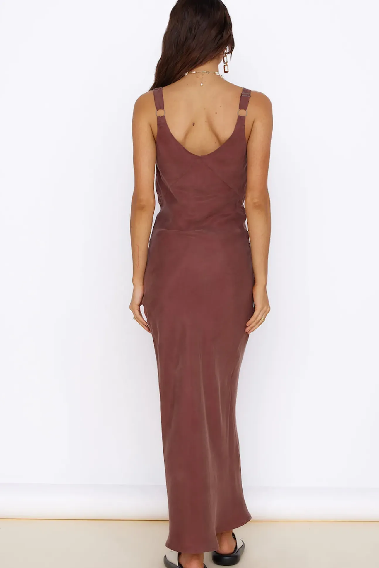 Following My Heart Maxi Dress Brown