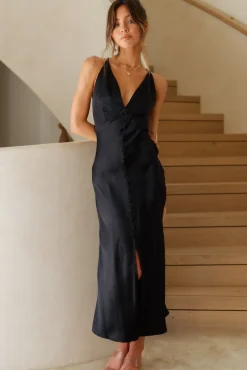 Forever With You Maxi Dress Black