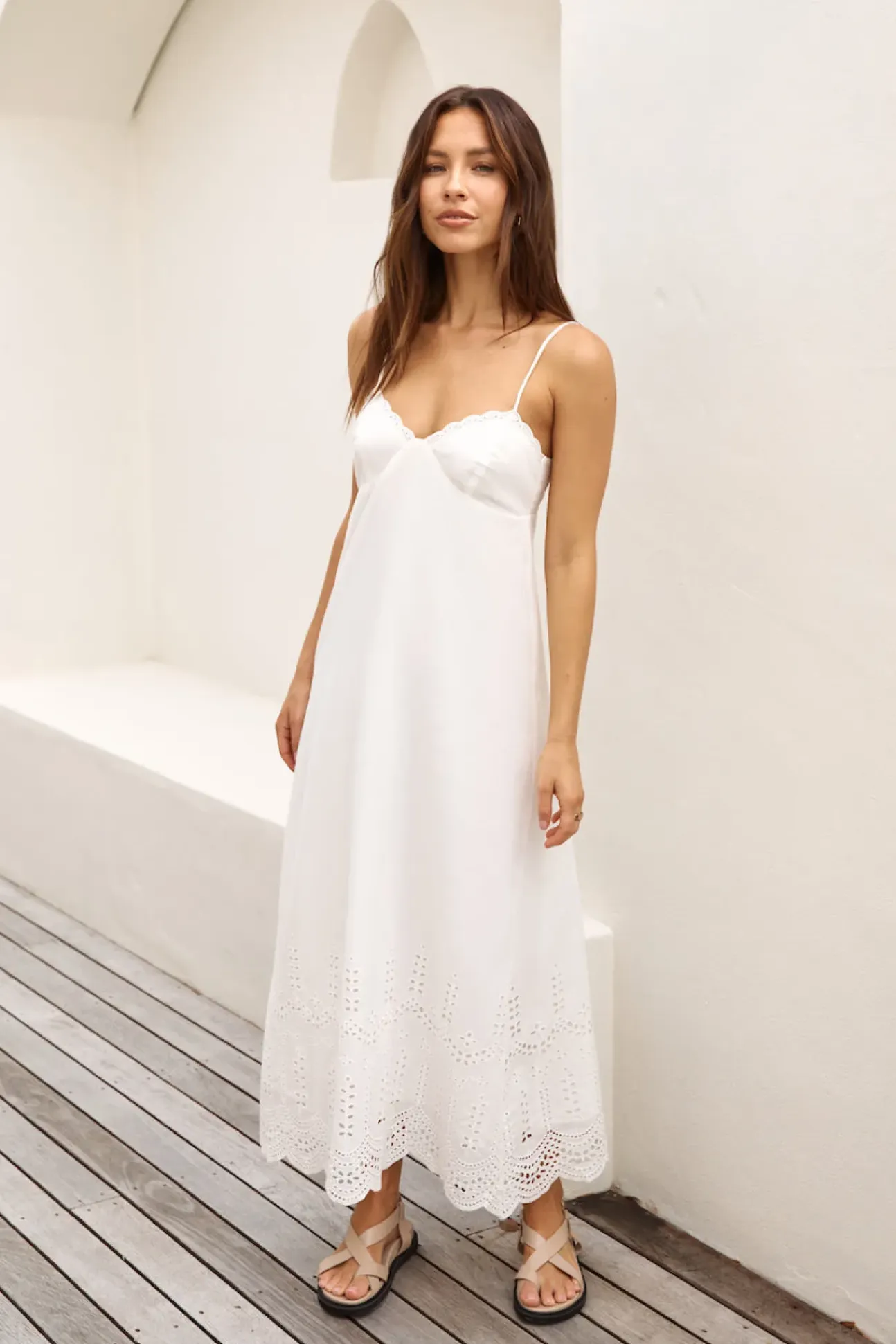 FORTUNATE ONE Angelic Maxi Dress White