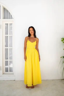 FORTUNATE ONE Blushing Lovers Maxi Dress Yellow