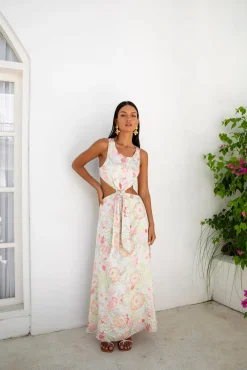 FORTUNATE ONE Clear Skies Maxi Dress Multi