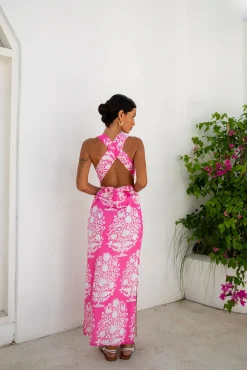 FORTUNATE ONE Harper Maxi Dress Pink