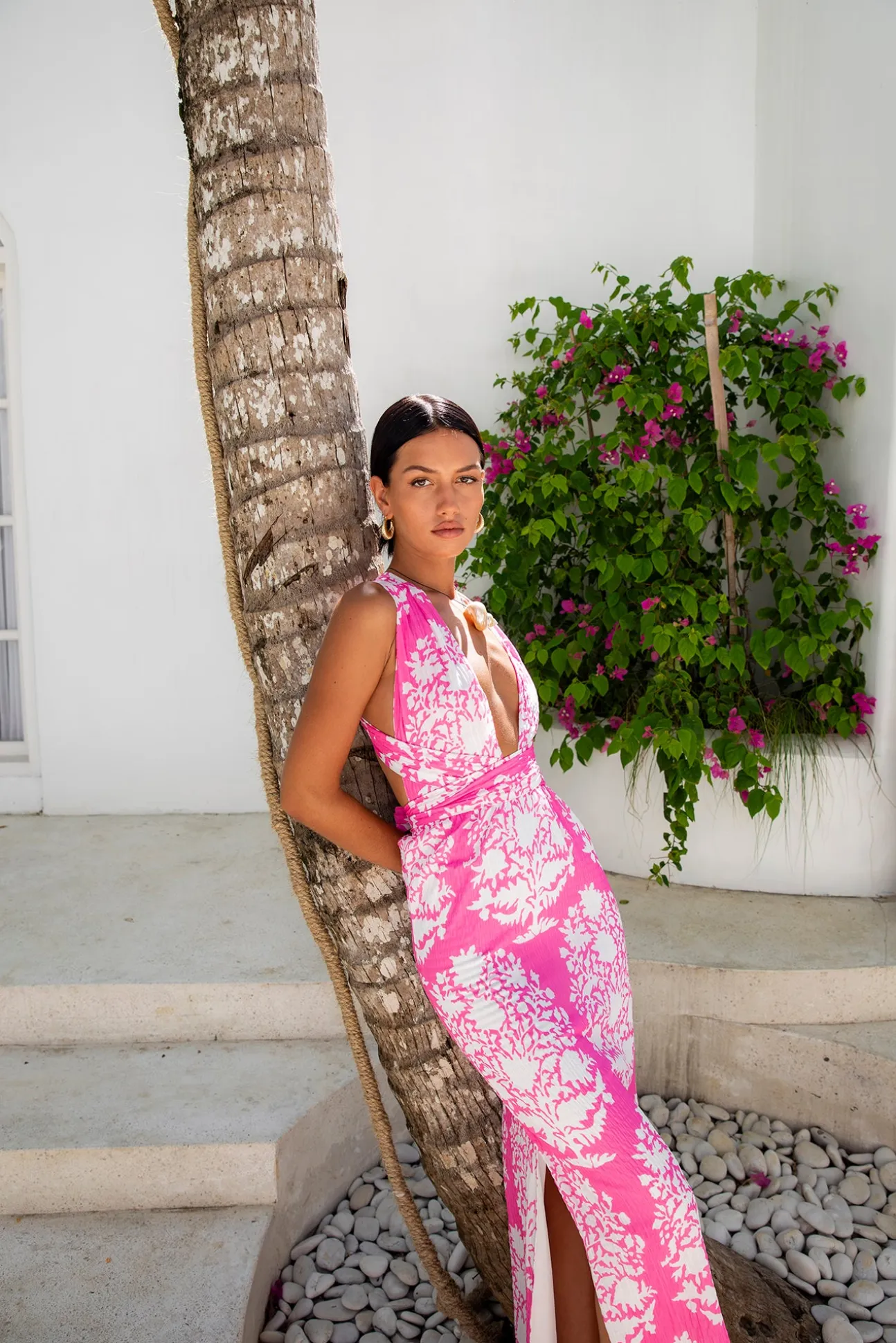 FORTUNATE ONE Harper Maxi Dress Pink