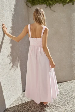 FORTUNATE ONE Hopeful Romantic Maxi Dress Pink