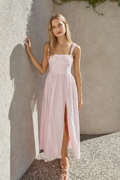 FORTUNATE ONE Hopeful Romantic Maxi Dress Pink