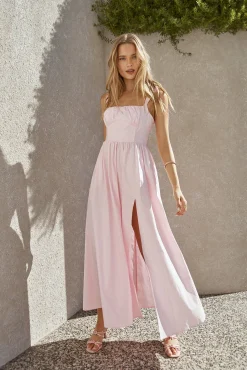 FORTUNATE ONE Hopeful Romantic Maxi Dress Pink