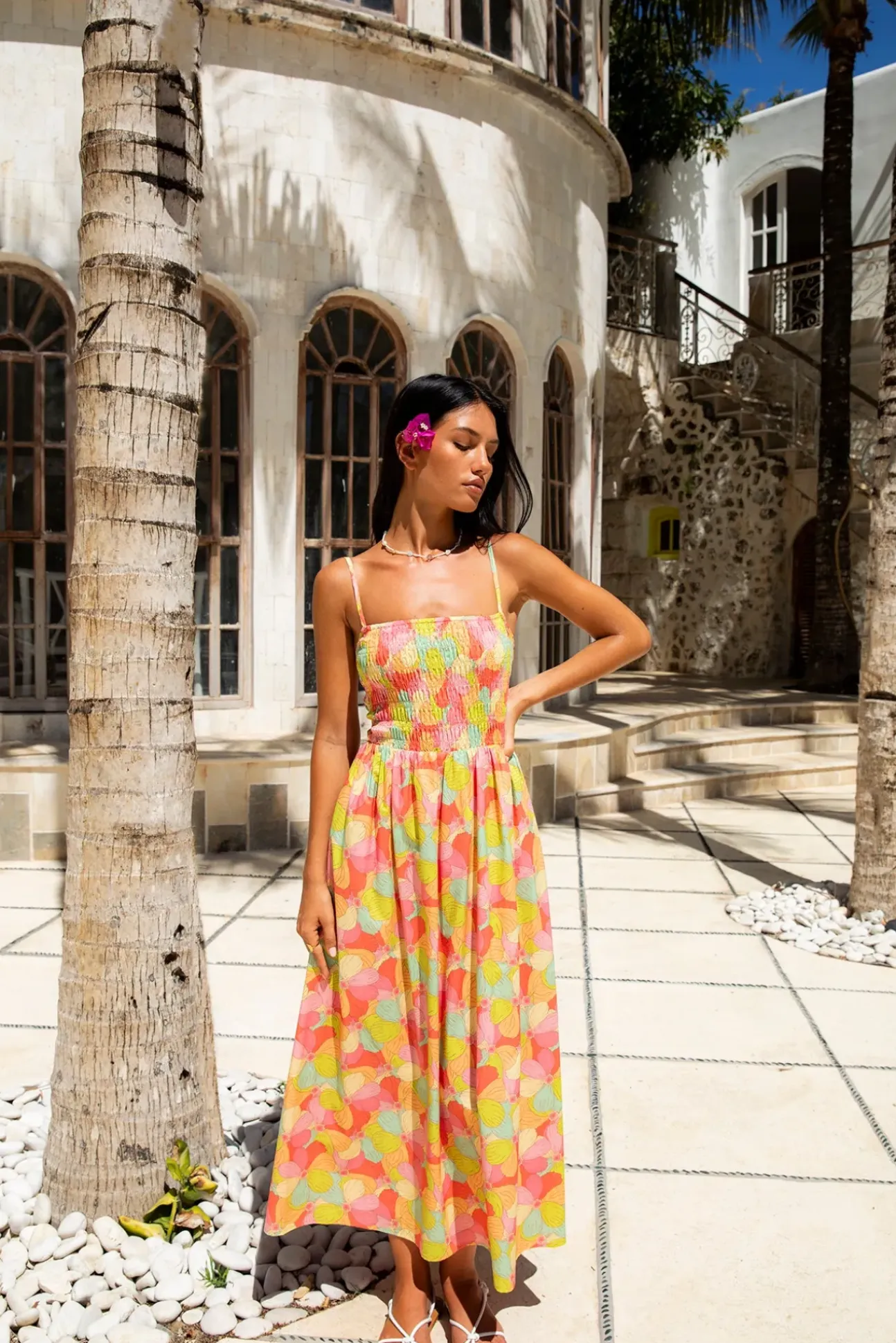 FORTUNATE ONE In Bloom Maxi Dress Floral