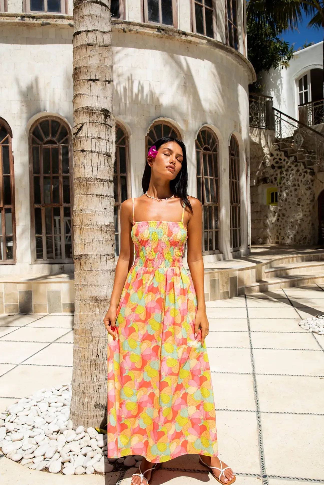 FORTUNATE ONE In Bloom Maxi Dress Floral