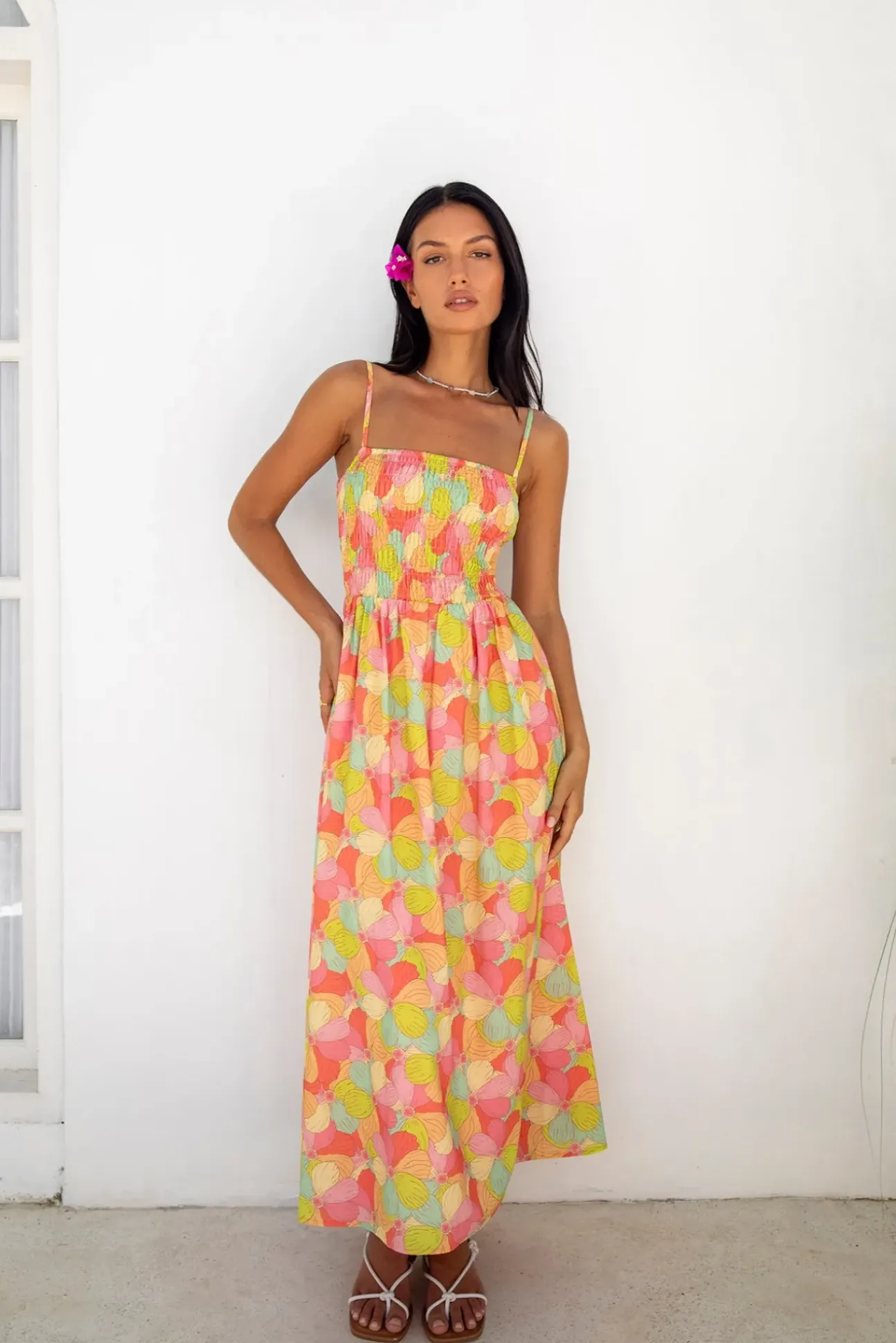 FORTUNATE ONE In Bloom Maxi Dress Floral