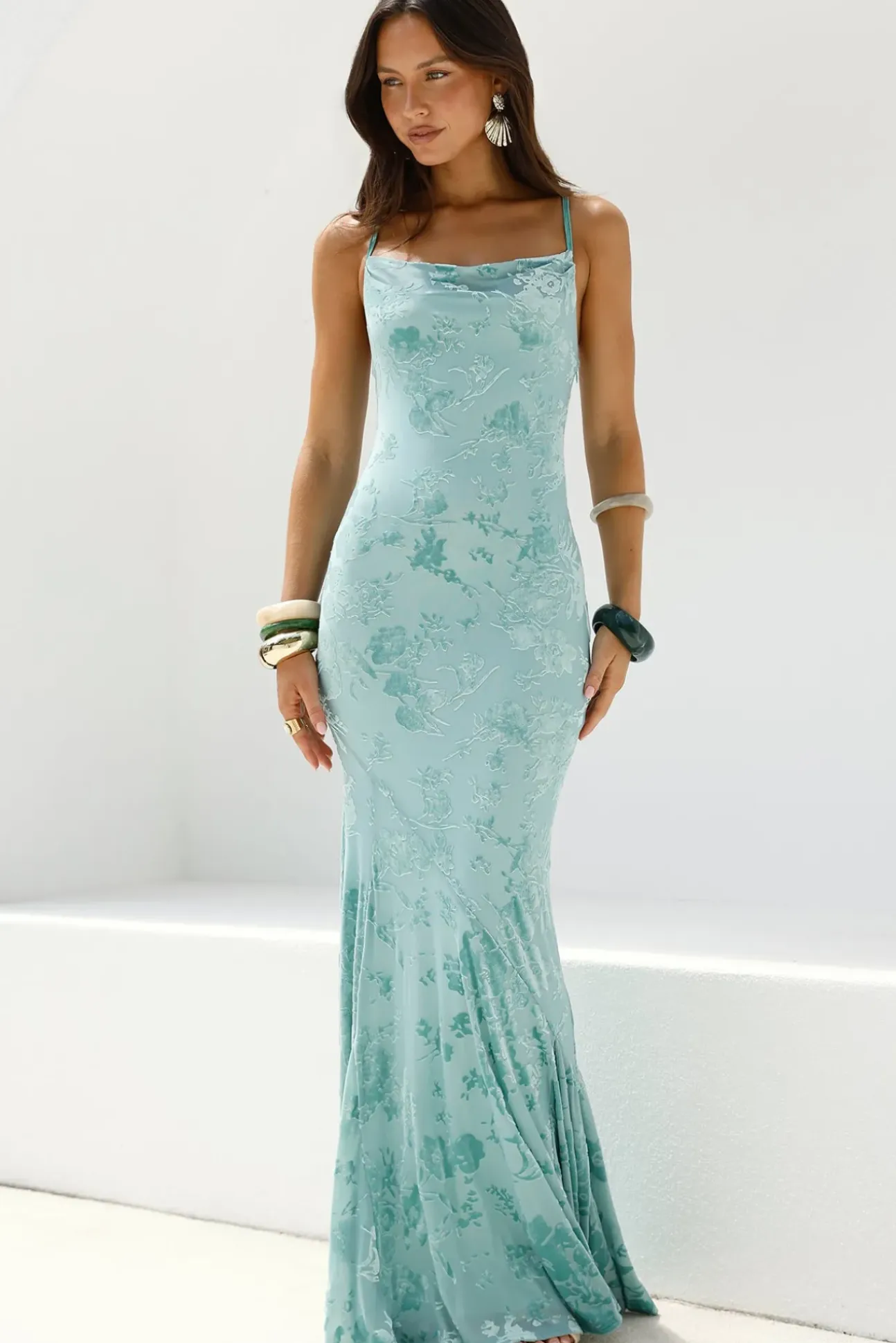 Fortune Flow Maxi Dress Sage