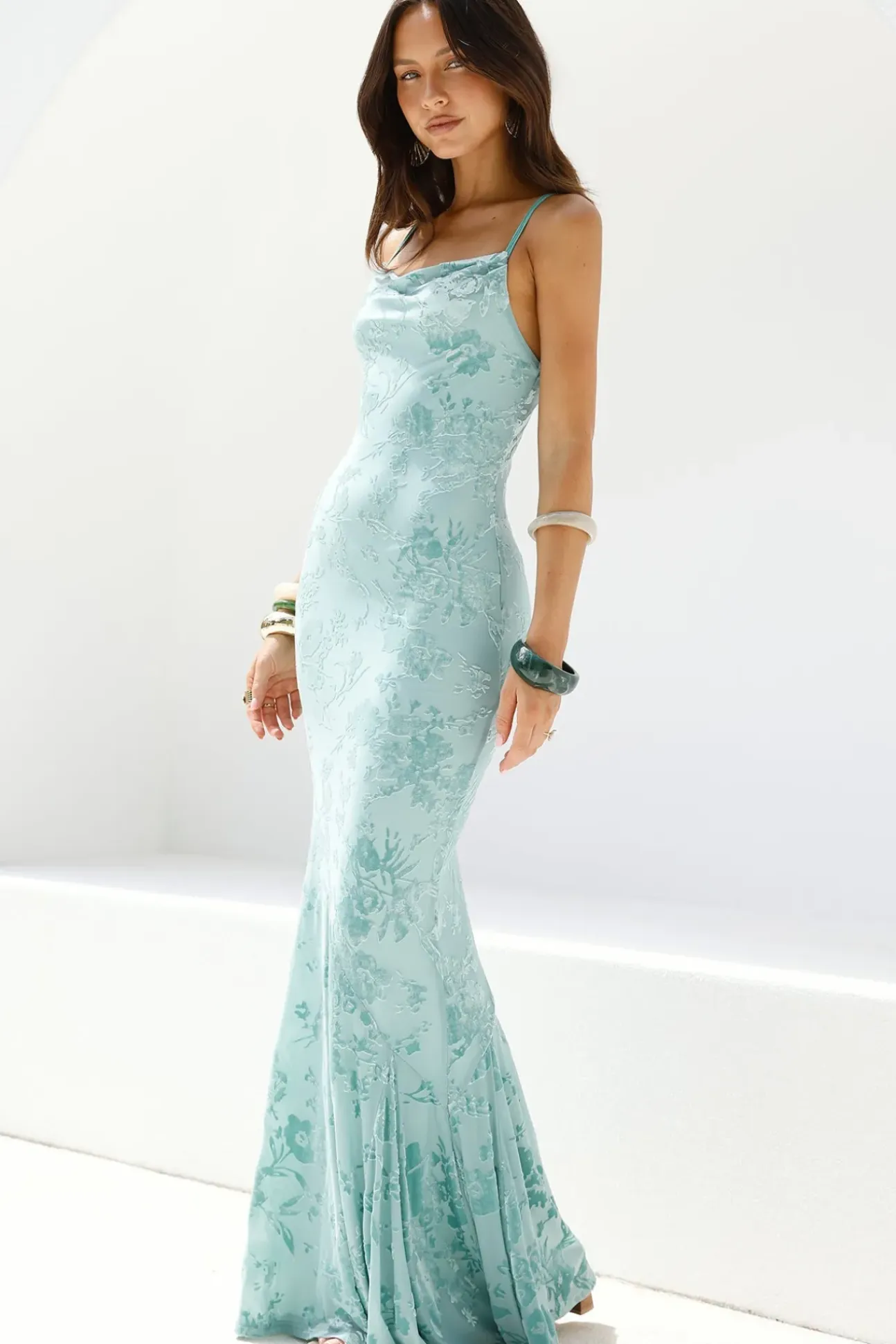 Fortune Flow Maxi Dress Sage