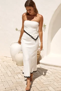 Found Love Maxi Skirt White