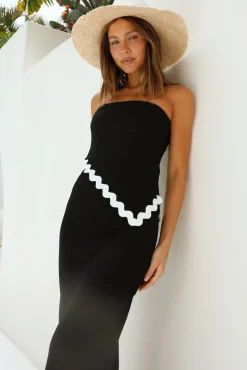 Found You Asymmetrical Top Black