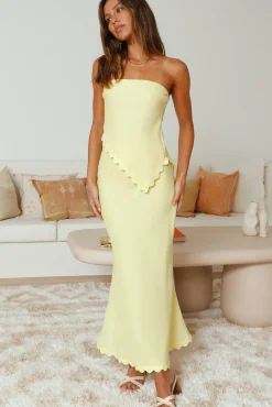 Found You Asymmetrical Top Yellow