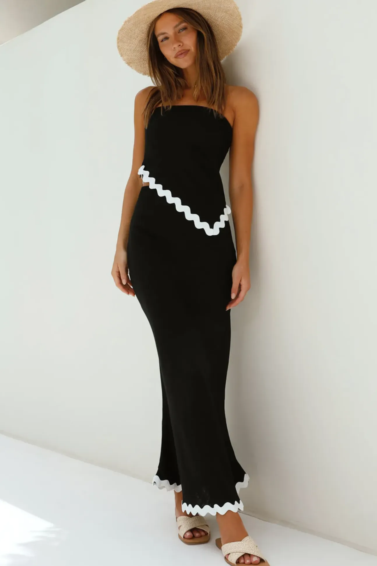 Found You Maxi Skirt Black