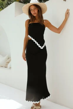 Found You Maxi Skirt Black